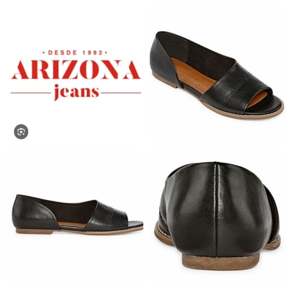 🌸 Arizona Womens Black Boley Open Toe Slip-On Shoe. Size 10 - Picture 1 of 11